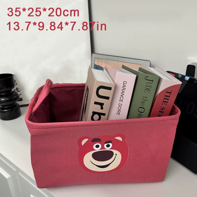 Linen Fabric Storage Basket Large-Capacity Household Finishing Storage Basket Laundry Bag Perfect for Home Storage Organization