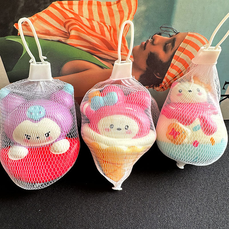 Netbag Egg Boy Party Pinch Music Stress Relief Toy Slow Rebound Ventilatory Artifact Cartoon Stress Relief Student Small Gift Item