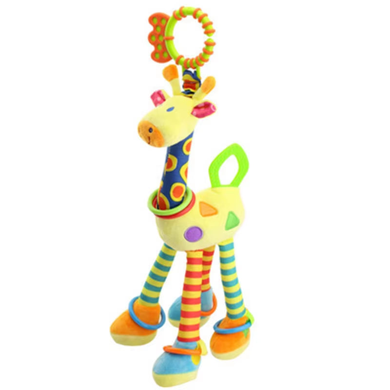 Baby Toys 0 12 Months Plush Animals Rattles for Baby Portable Hanging Crib Car Seat Stroller Toys Sensory Toys for Newborn Gifts