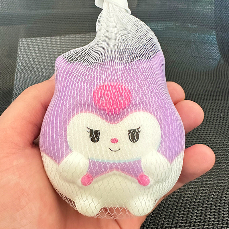 Netbag Egg Boy Party Pinch Music Stress Relief Toy Slow Rebound Ventilatory Artifact Cartoon Stress Relief Student Small Gift Item