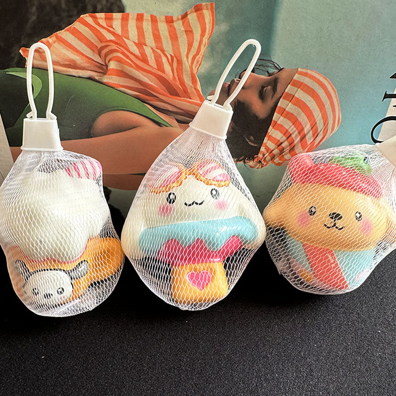Netbag Egg Boy Party Pinch Music Stress Relief Toy Slow Rebound Ventilatory Artifact Cartoon Stress Relief Student Small Gift Item