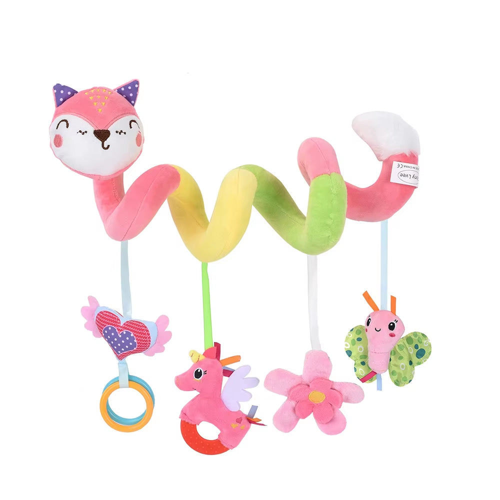 Baby Toys 0 12 Months Plush Animals Rattles for Baby Portable Hanging Crib Car Seat Stroller Toys Sensory Toys for Newborn Gifts