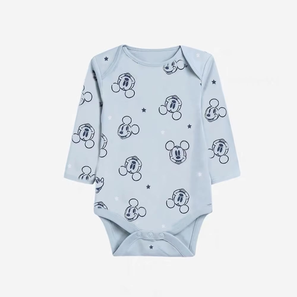 Summer Baby Bodysuit Mickey and Minnie Newborn Baby Clothes Button Design Baby One-Piece for 0-24 Months Baby Boy Girl Clothes