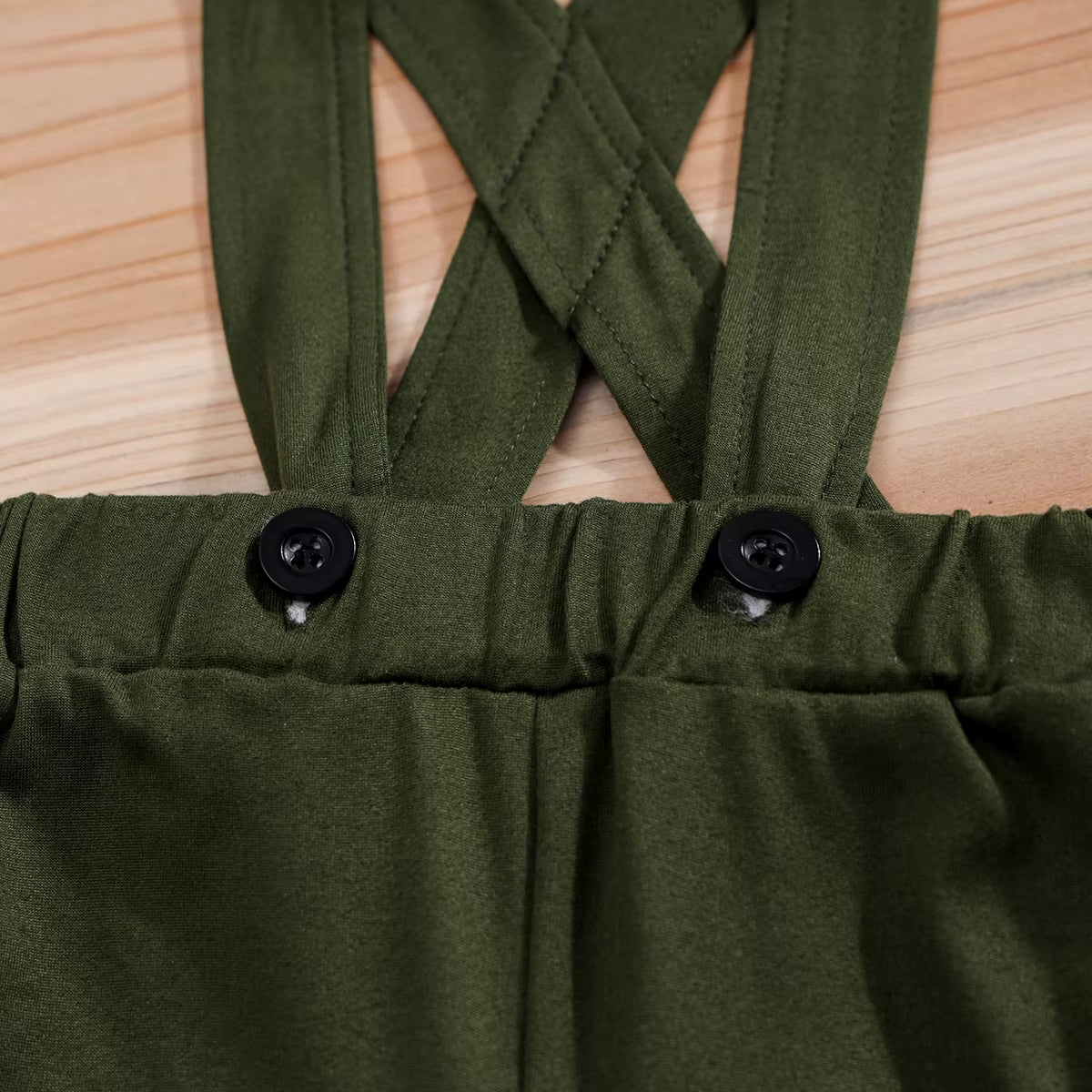 2PCS Newborn Baby Boys Clothes Set Infant Short Sleeve Gentleman Overall Bodysuit Romper Suspenders Pants Outfits 0-18M