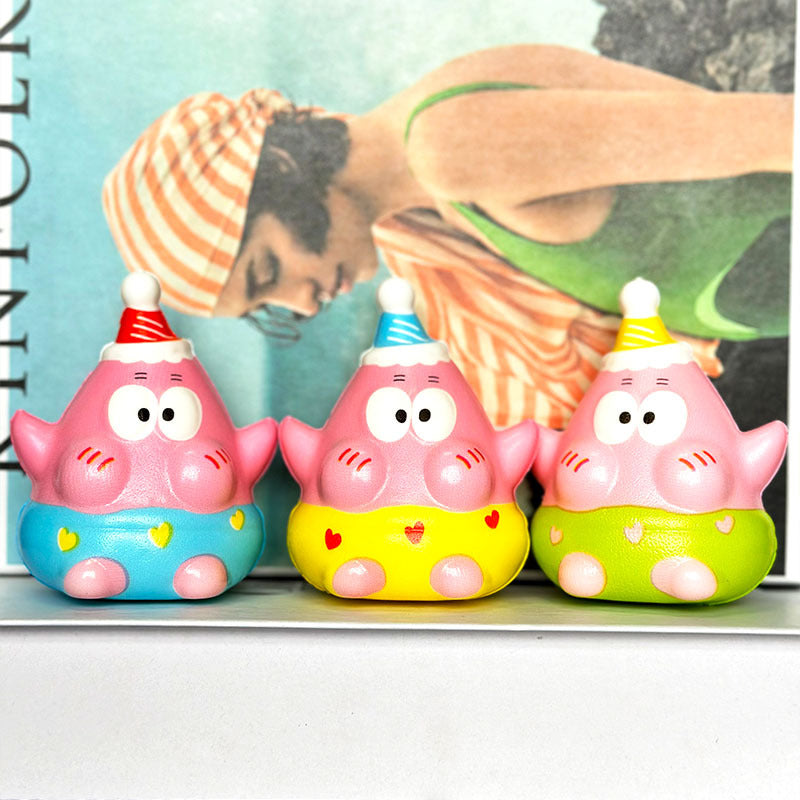 Netbag Egg Boy Party Pinch Music Stress Relief Toy Slow Rebound Ventilatory Artifact Cartoon Stress Relief Student Small Gift Item