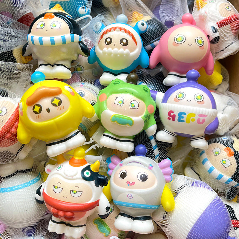 Netbag Egg Boy Party Pinch Music Stress Relief Toy Slow Rebound Ventilatory Artifact Cartoon Stress Relief Student Small Gift Item
