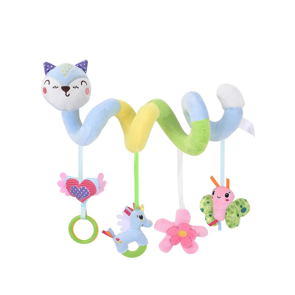 Baby Toys 0 12 Months Plush Animals Rattles for Baby Portable Hanging Crib Car Seat Stroller Toys Sensory Toys for Newborn Gifts