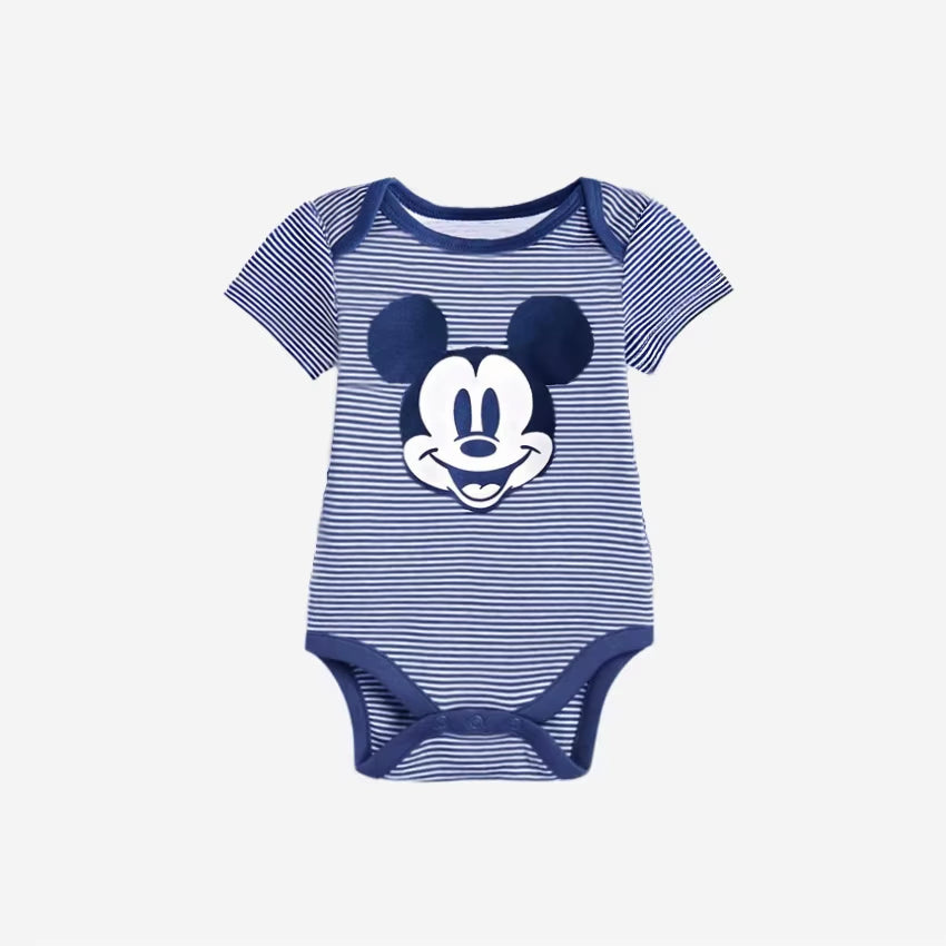 Summer Baby Bodysuit Mickey and Minnie Newborn Baby Clothes Button Design Baby One-Piece for 0-24 Months Baby Boy Girl Clothes