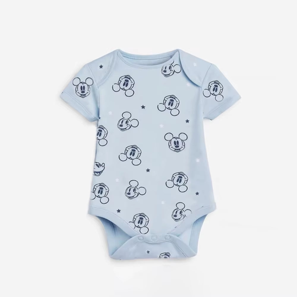 Summer Baby Bodysuit Mickey and Minnie Newborn Baby Clothes Button Design Baby One-Piece for 0-24 Months Baby Boy Girl Clothes