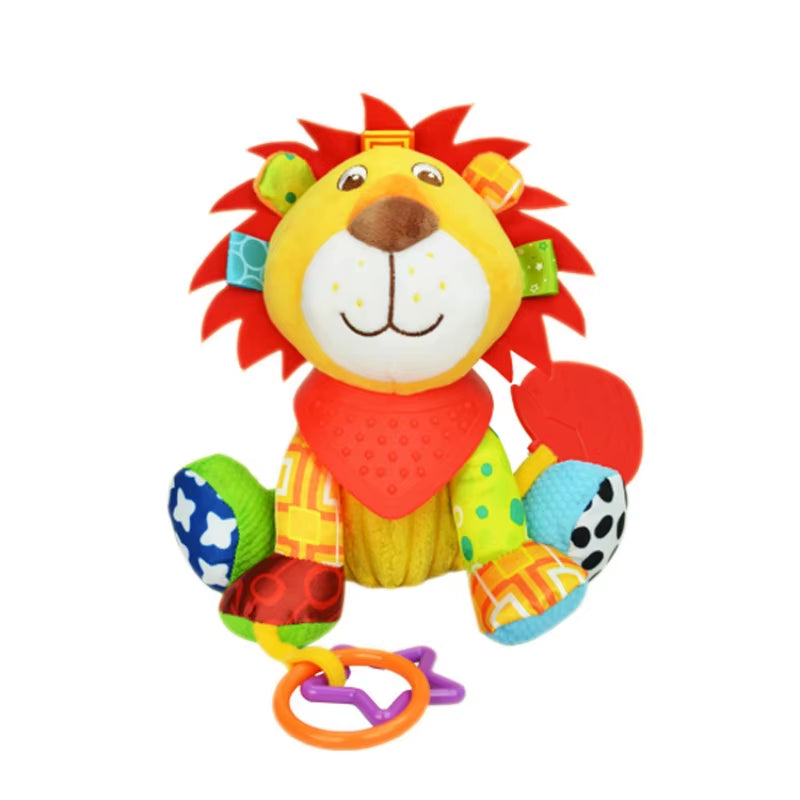Baby Toys 0 12 Months Plush Animals Rattles for Baby Portable Hanging Crib Car Seat Stroller Toys Sensory Toys for Newborn Gifts