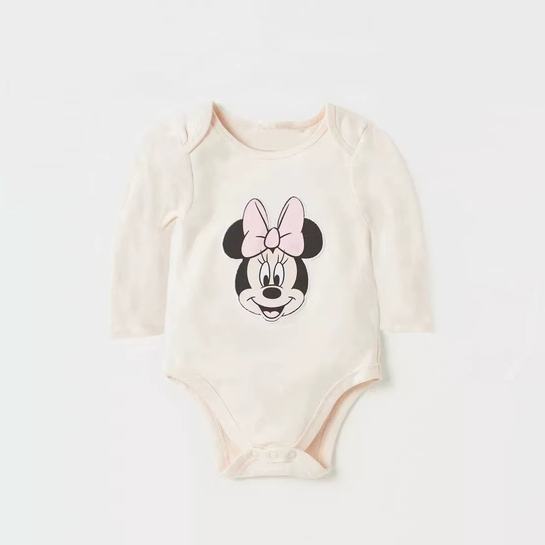 Summer Baby Bodysuit Mickey and Minnie Newborn Baby Clothes Button Design Baby One-Piece for 0-24 Months Baby Boy Girl Clothes
