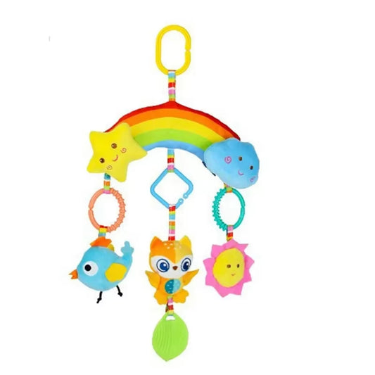 Baby Toys 0 12 Months Plush Animals Rattles for Baby Portable Hanging Crib Car Seat Stroller Toys Sensory Toys for Newborn Gifts