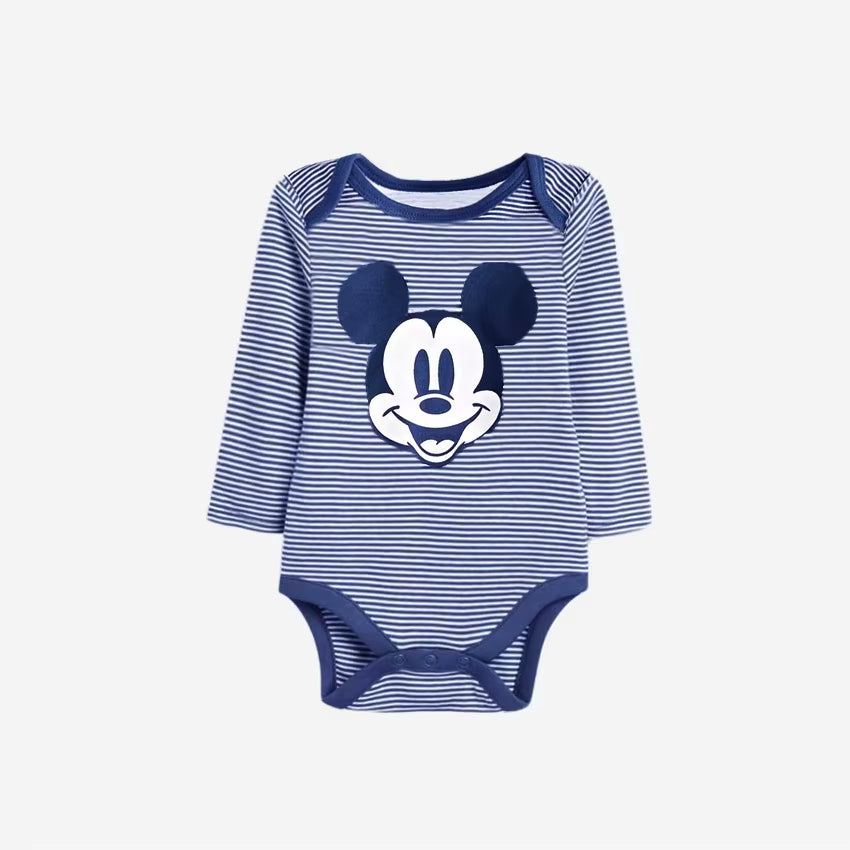 Summer Baby Bodysuit Mickey and Minnie Newborn Baby Clothes Button Design Baby One-Piece for 0-24 Months Baby Boy Girl Clothes