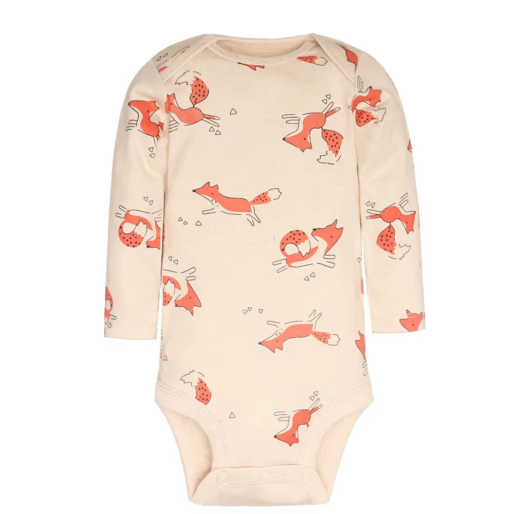5Pcs/Lot Baby Bodysuits High Quality Uniesx Newborn Baby Clothes 100% Cotton Baby Clothing Set Infant Bebe Baby Boy Girl Clothes